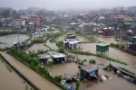 Continues rain fall make Baguio city lagon flooded . photo by mau victa